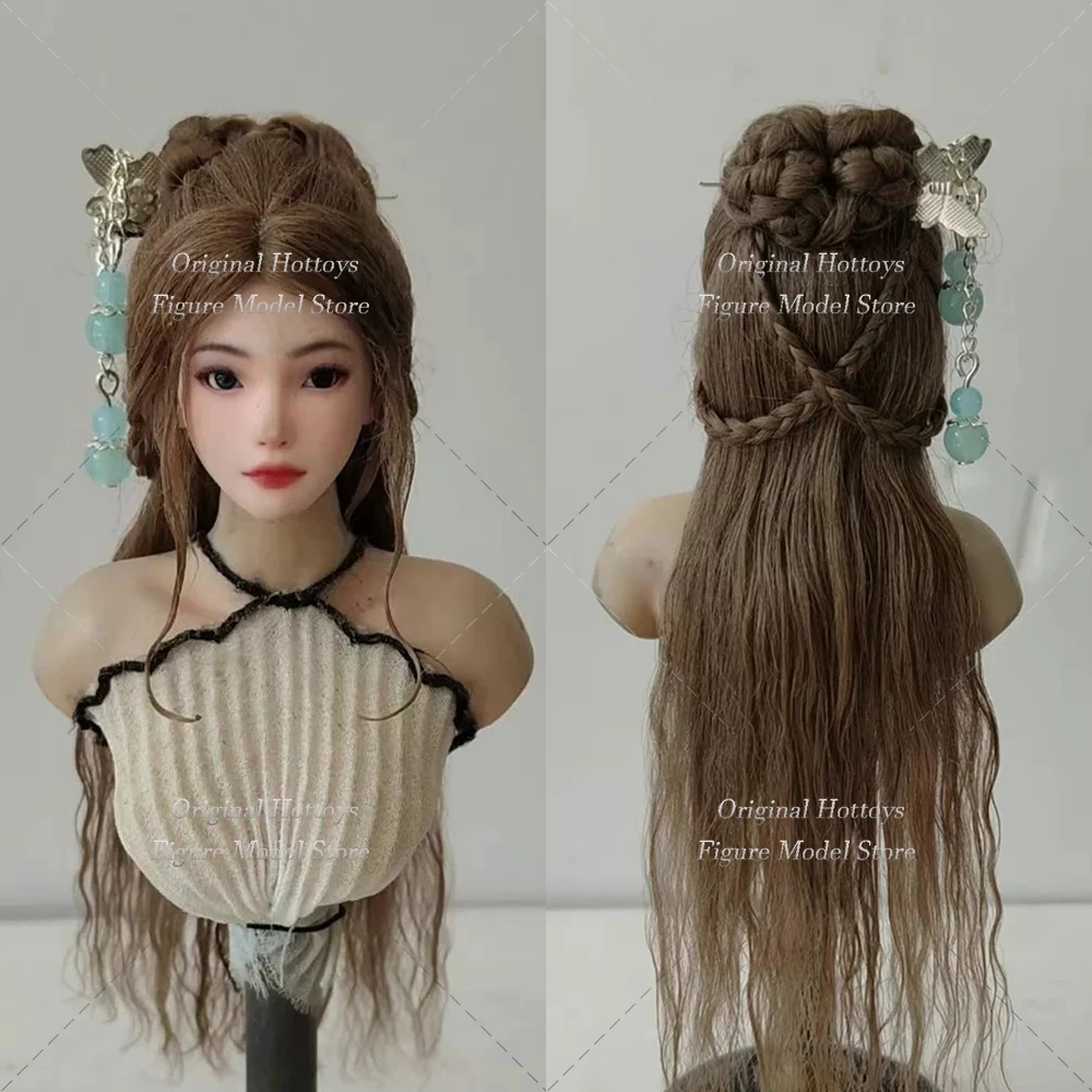 1/6 Scale Female Soldier Scene Accessories Handmade Wigs Series Fashion Hair Cover For 12-inches Action Figure Model Toys