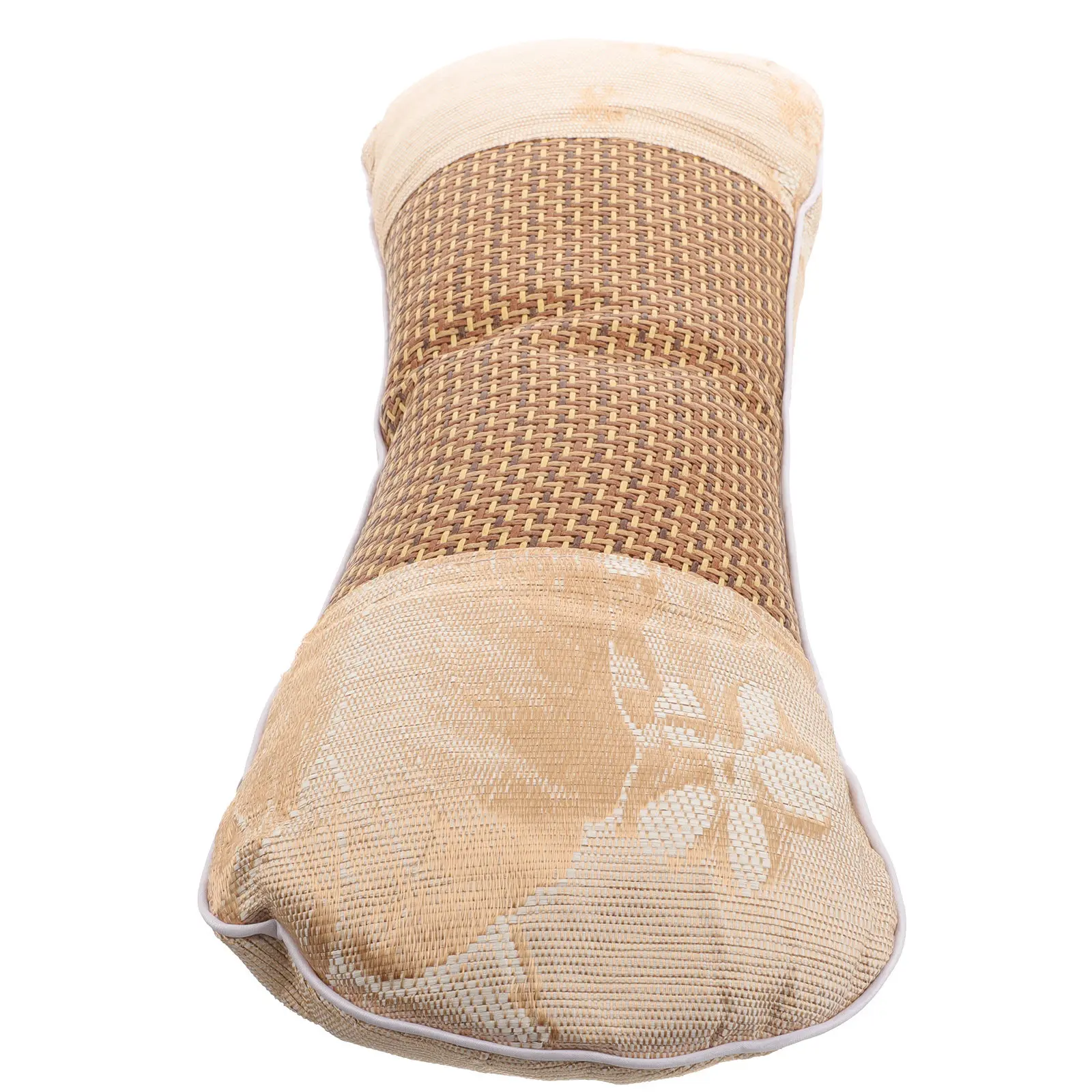 Wormwood Neck Roll Pillow Ice Silk Summer Cooling Ergonomic Support Cushion Neck Fatigue Relief Lumbar Support