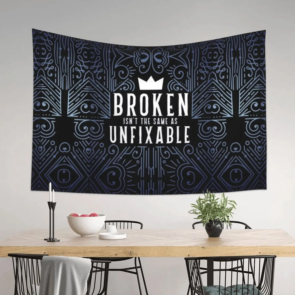 

Lunar Chronicles Quote Broken Unfixable Tapestry Cute Room Decor Room Decore Aesthetic Tapestry