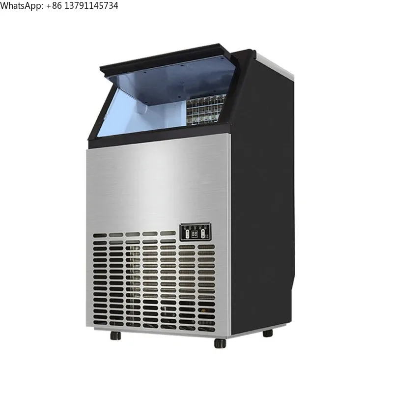 

Electric Ice Maker 110lbs/24h Commercial Snow Milk Cube Ice Machine 176lbs Household Milk Tea Shop Equipment
