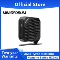 Minisforum Neptune HX99G Mini PC Windows 11 AMD Ryzen 9 6900HX Radeon RX 6600M DDR5 32GB 1TB SSD USB4 8K Desktop Gaming Computer