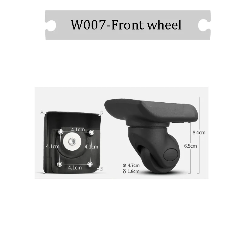 For W007 High Quality Luggage Wheels Replacement 360° Swivel Silent Casters Heavy Duty for Travel Suitcase Repair