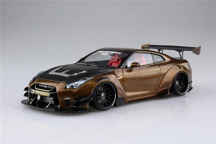 AOSHIMA 1:24 LB R35 GTR typ 2 Ver.1 05591 JDM symulacja limitowana edycja statyczna montaż zestaw modeli do składania zabawki prezent