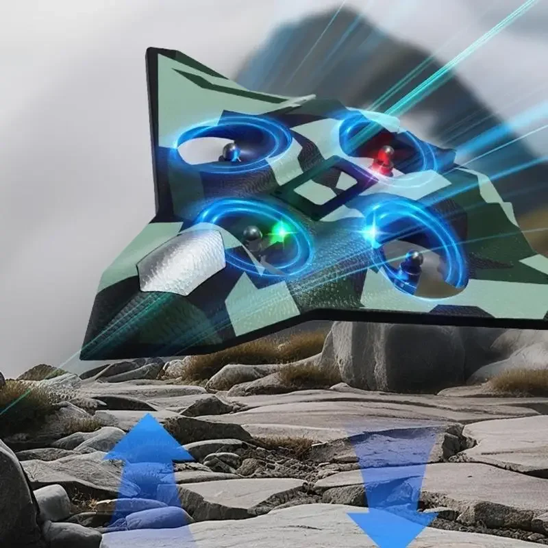 Upgrades Kids Remote Control Foam Glider with 360° Tricks Hand Start Safe Stunt Plane Foam Planes for Outdoor Fun 15UB