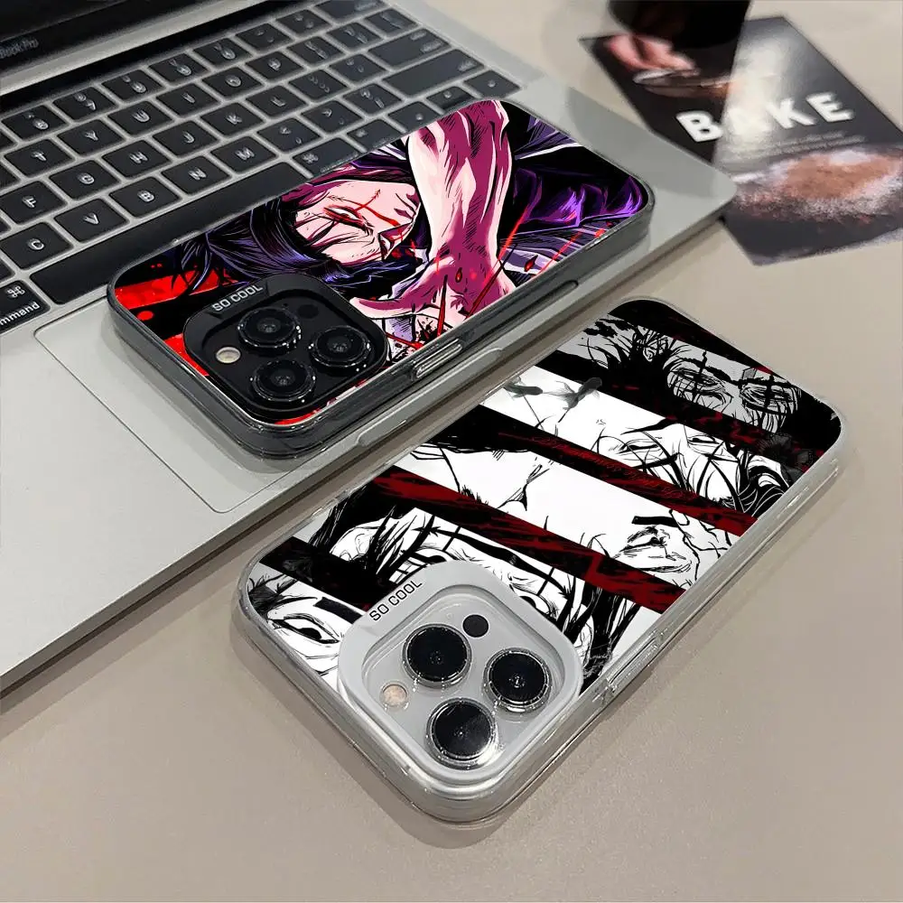 

Чехол для мобильного телефона Jujutsu Kaisen Choso для iPhone 17, 16, 15, 14, 13, 12, 11 X XR XS 8 7 Pro Max Plus, полупрозрачный цветной защитный чехол