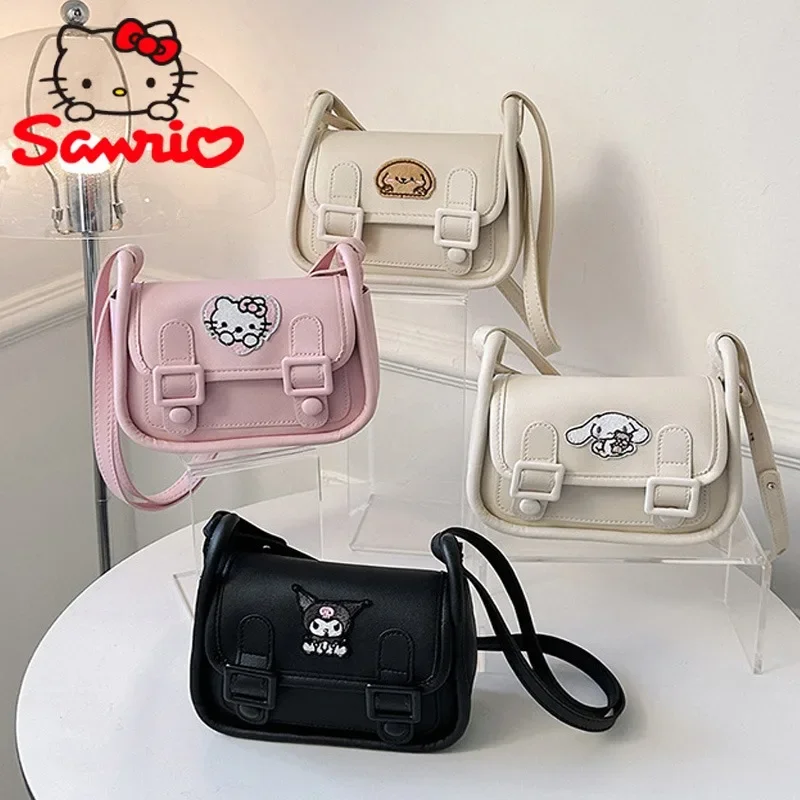 

Sanrio Hello Kitty Kuromi Melody Cinnamoroll Backpack Storage Bag Handbags Women Fashion Satchel Portable Tote Handbags