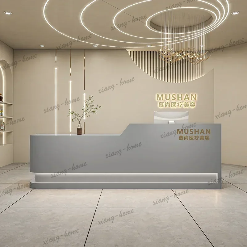 Best Sellers Customer Center Beauty Salon Church Pulpit Logo Designer Salon Office Furniture Receptions For Business Luxury Rece