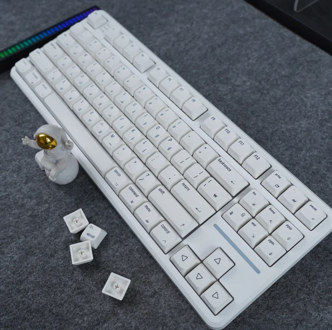 Apple Wind MAC Keycaps PBT XDA Height  Korean 127 Keys for Mechanical Gaming Keyboards Customized Keycaps