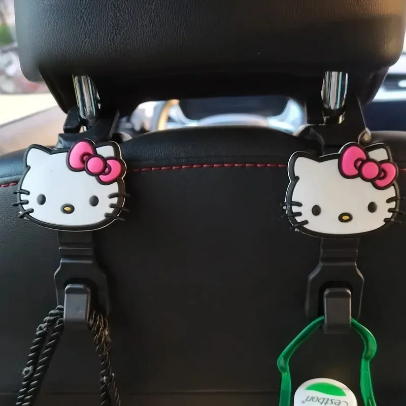 

Car Hook Umbrella Storage Multifunctional Kuromi Cartoon Kawaii Girl Seat Front Rear Rows Durable Bowknot Interior Decoration