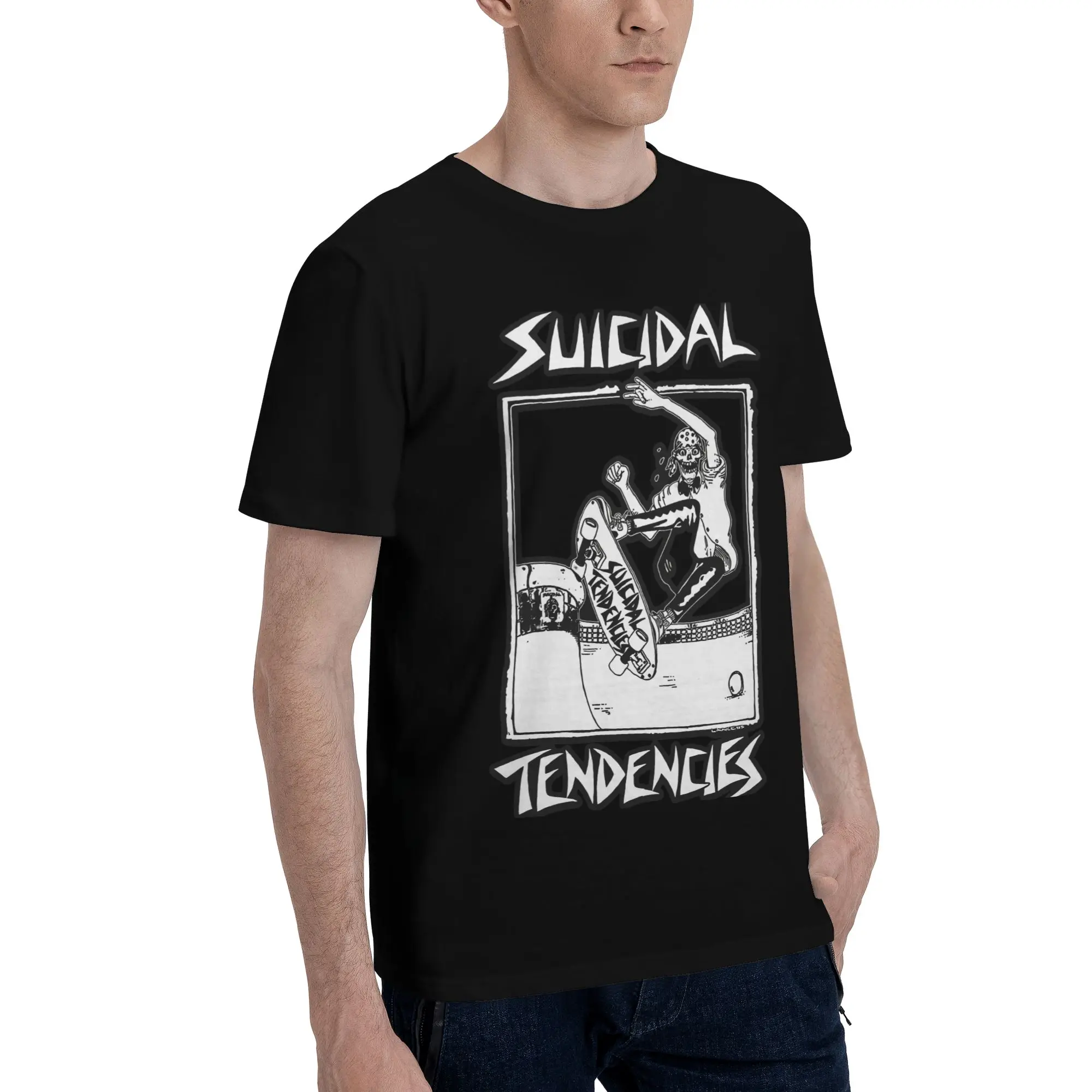 Suicidal Tendencies Skate Novelty Graphic 100% Cotton T-Shirt Suicidal Tendencies Tees Tops For Men