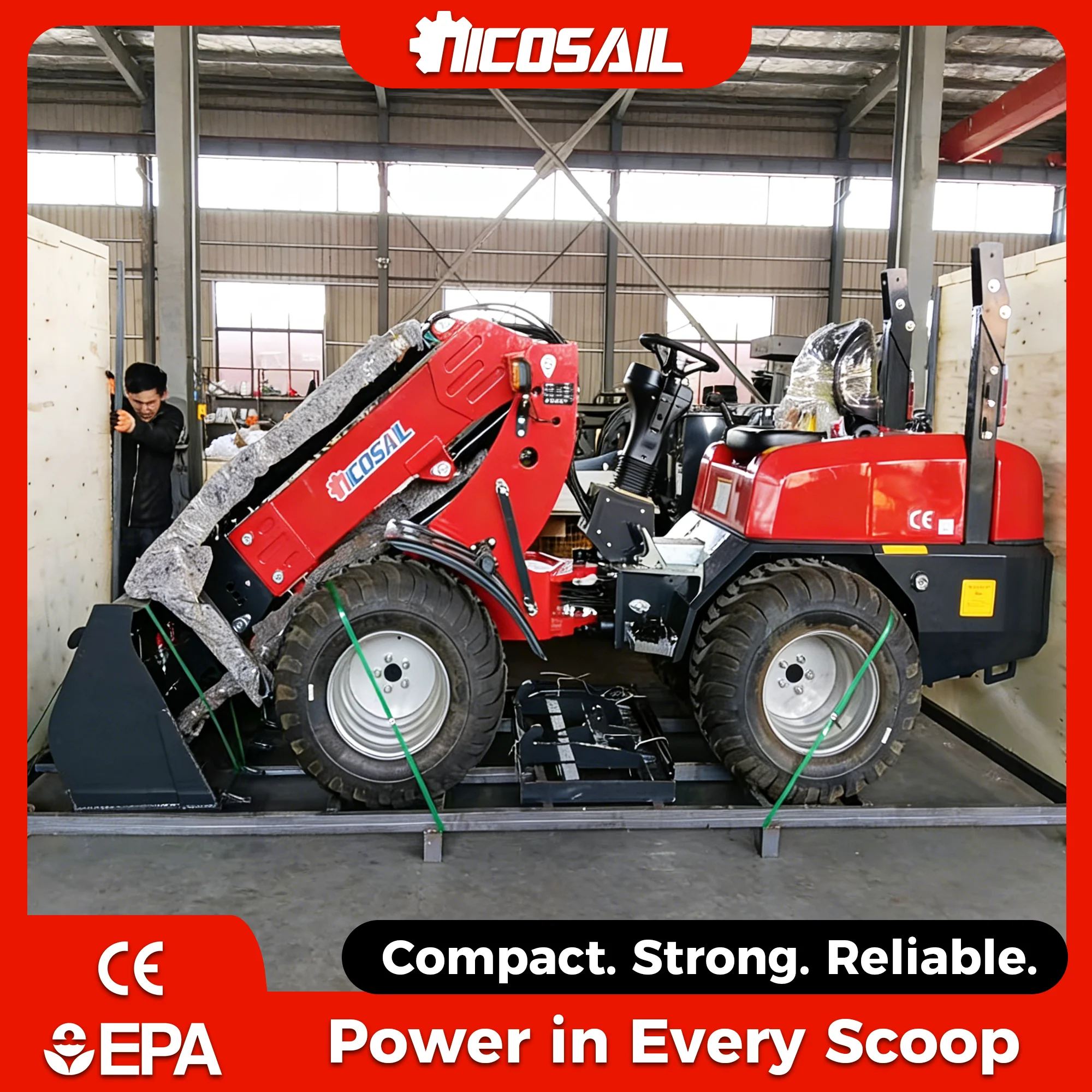 

Multi-Function Telescopic Loader with Kubota D1105 Engine 18.2KW for Agricultural & Industrial Use