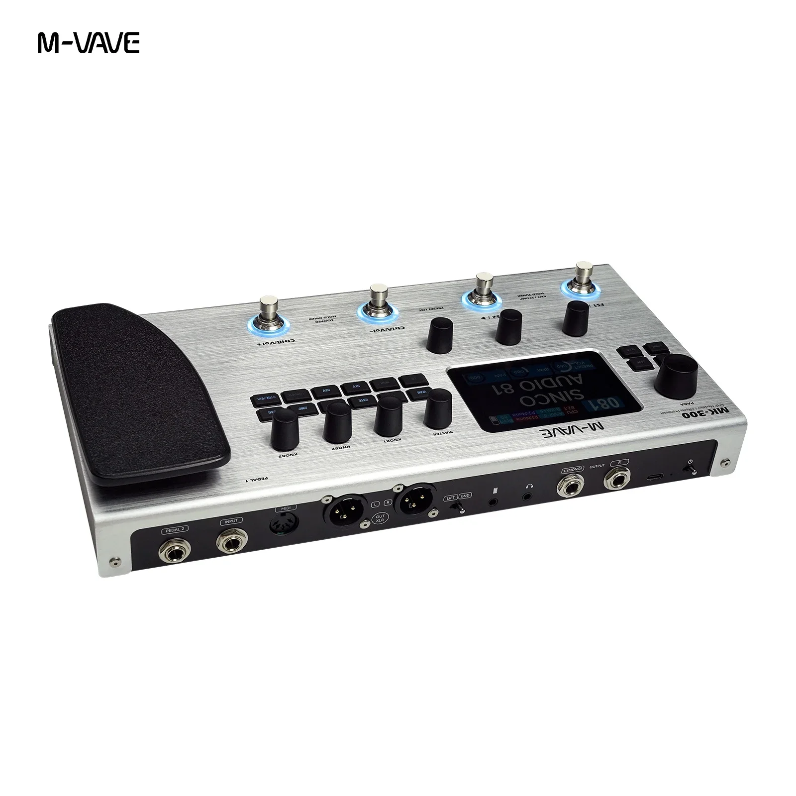 M-VAVE MK-300 ギターマルチエフェクター ベースマルチエフェクター ギターファクトリー