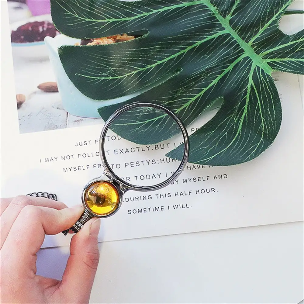 Alloy Multipurpose Convenient 6x magnification Monolithic eyepiece Magnifier Magnifying glass necklace Pendant