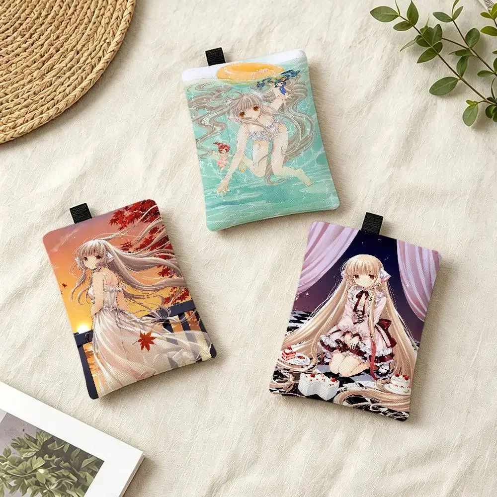 Anime C-Chobits Waterproof Zippered Coin Purse – Lightweight Hanging Wallet For Coins ID Cards