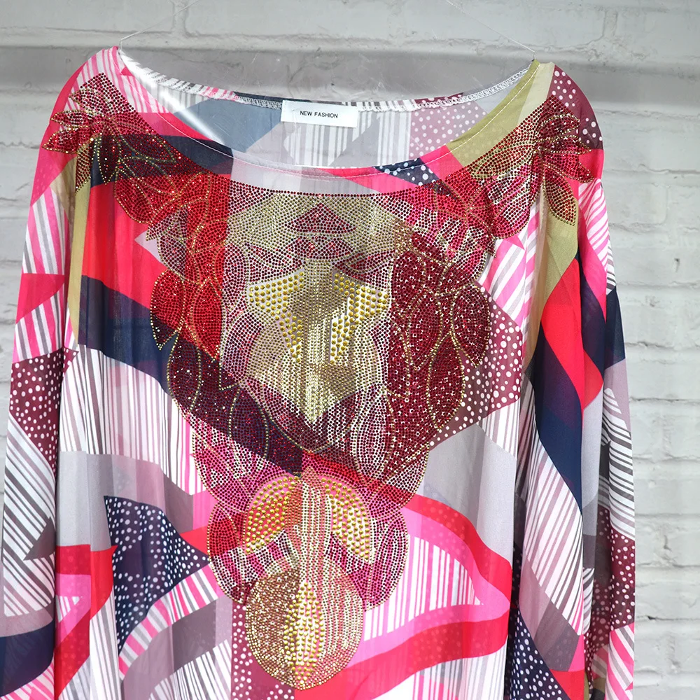 アフリカのパーティードレス女性イスラム教徒シフォン高級ダイヤモンドアバヤ内側スカート 2 点セットドバイファム Boubou Daseki セクシーなローブ