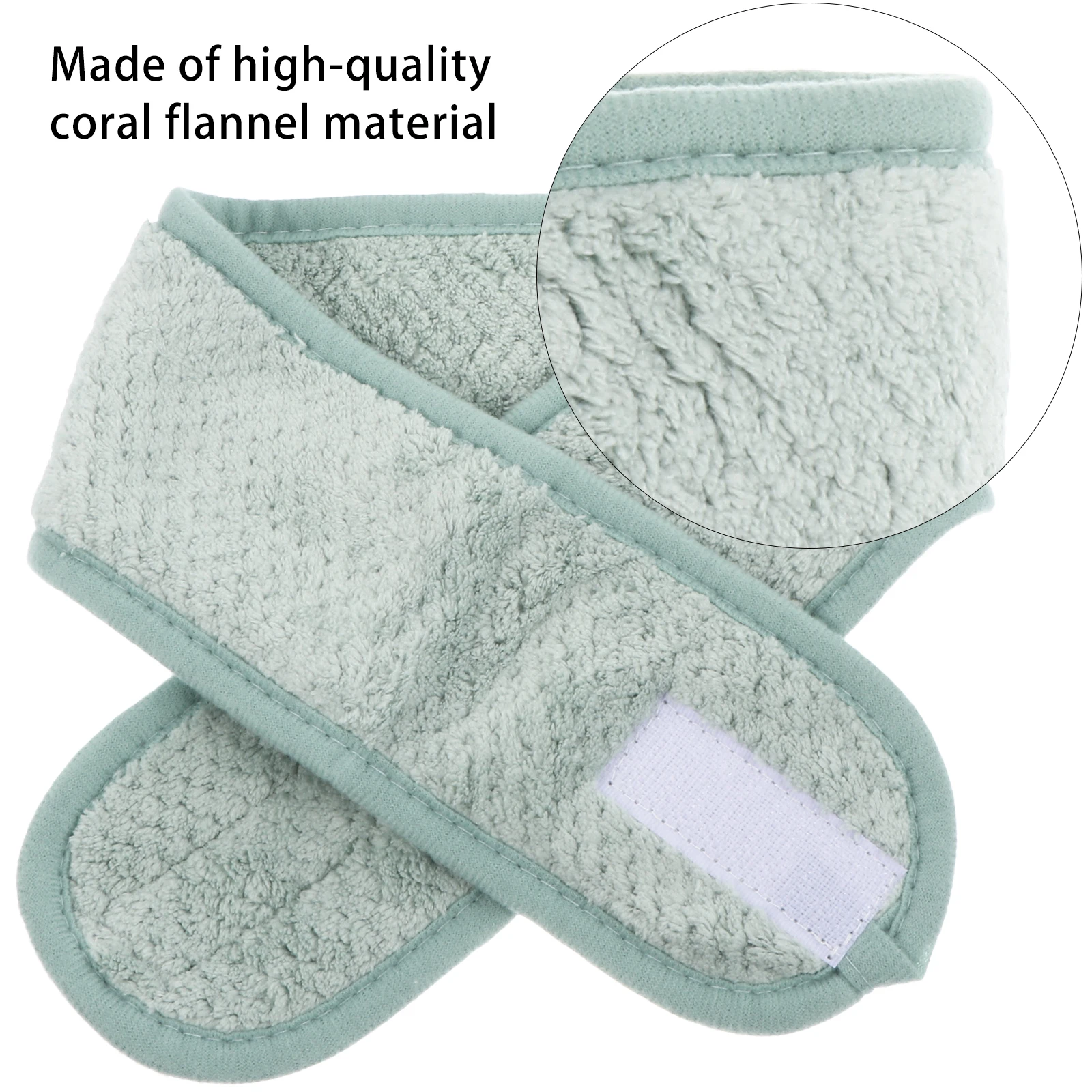 

2Pcs Adjustable Makeup Head Wrap Thick Facial Towel for Women Bathing Shower Face Wash Water Absorbent Reusable Gift