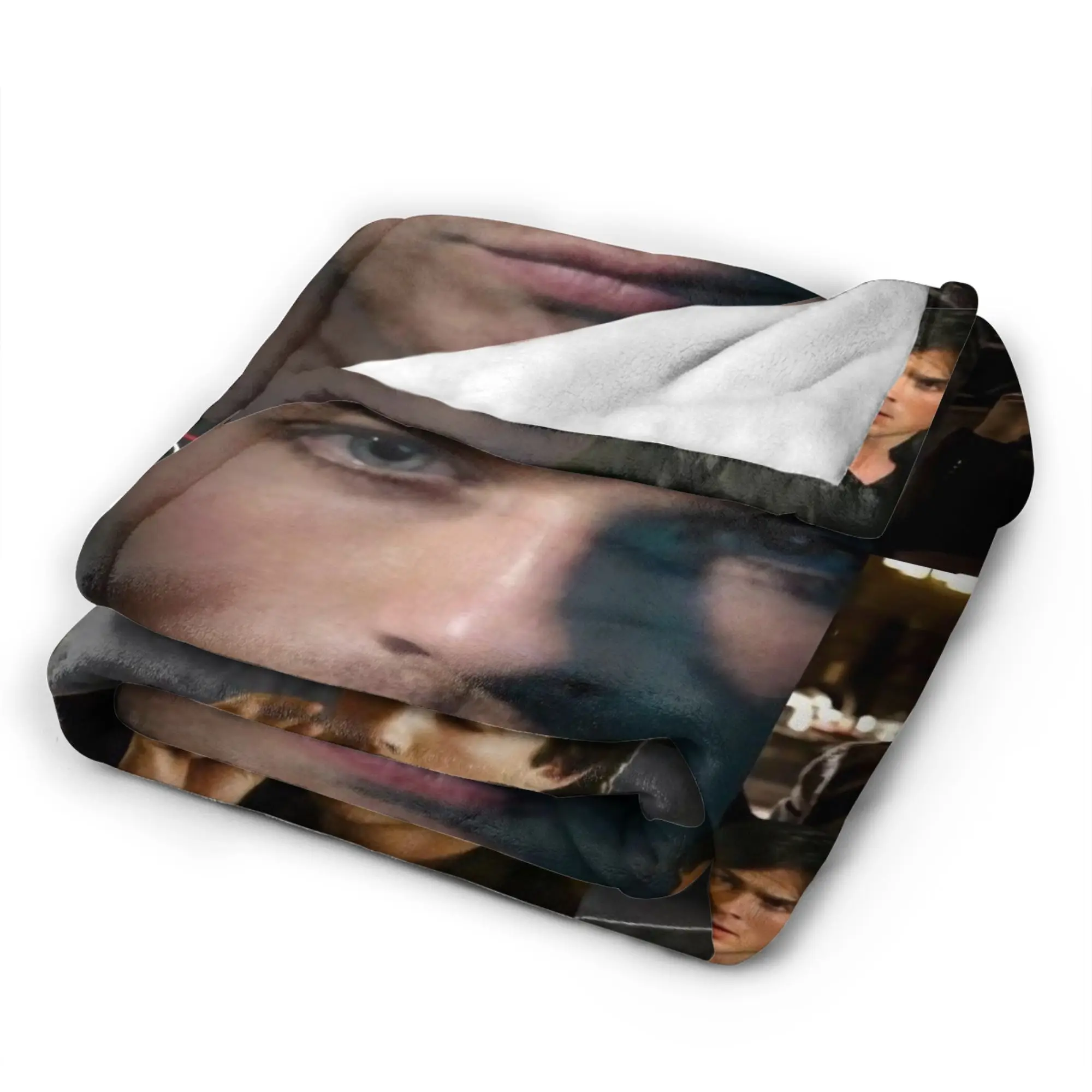 يوميات مصاص الدماء ديمون سلفاتوري المسلسلات التلفزيونية الفانيلا البطانيات الدافئة رمي بطانية للأريكة السرير السفر المفرش أريكة غطاء سرير #5