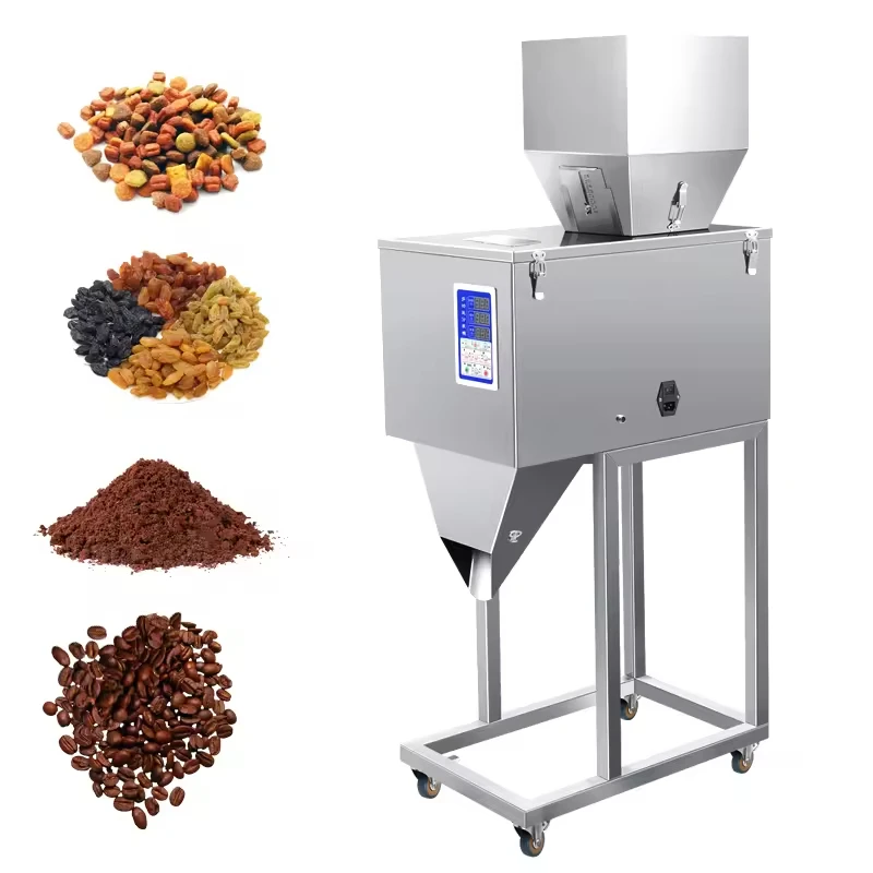 【HOT】Semi-Automatic Small Rice Sugar Scrubs Corn Spice Salt Coffee Particle Granule Grain Powder Weighing Filling Machine Bags