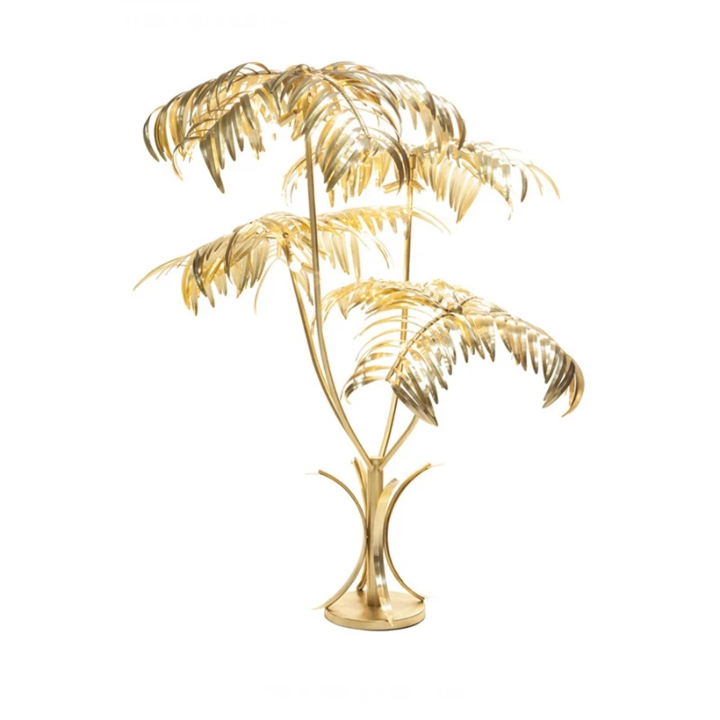 

American light luxury retro desk lamp soft decoration designer hotel villa/model room personalized plant lamp