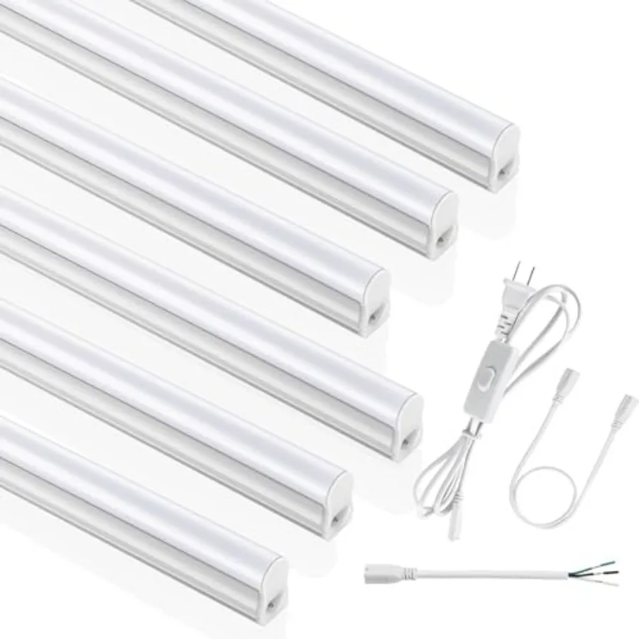 

Светодиодный светильник Feet T5 LED, интегрированный, 500K, 20W, 2300LM, суперяркий белый, соединяемый, для магазинов, гаражей, потолков и шкафов