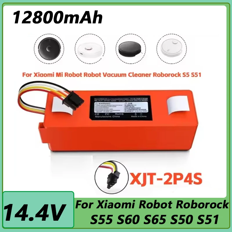 14.4V 6500mAh li-ion Battery Vacuum Cleaner accessories for xiaomi mi SDJQR01RR SDJQR02RR SDJQR03RRE35 Xiaowa C10 E20 E35 Robot