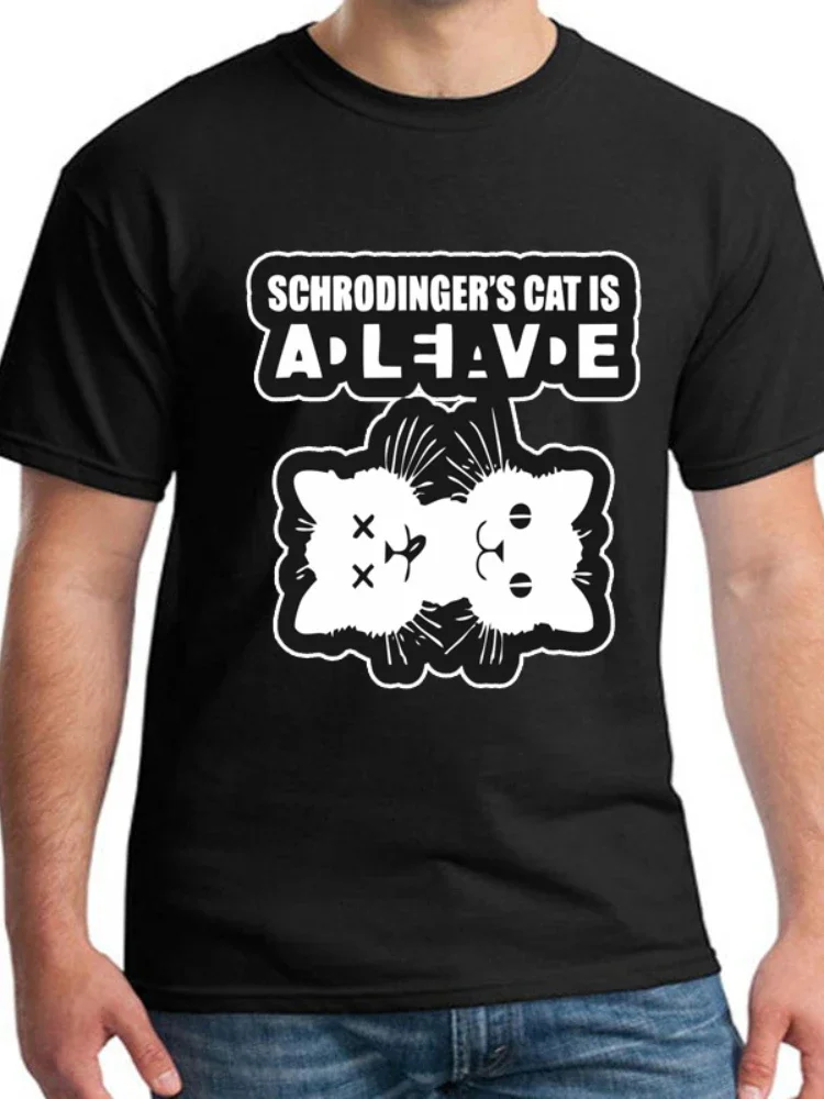 Funny Cat Formula Sheldon Cooper Theory Schrodinger 's Cat T-Shirt. Summer Cotton Short Sleeve O-Neck Mens T Shirt New S-3XL