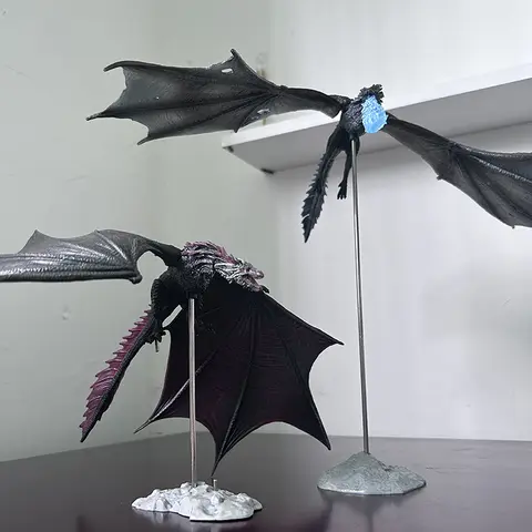Jon Snow Nattkung Daenerys Targaryen Frost Wyrm Viserion Black Ice Dragon Rhaegal Actionfigur Modell Leksaker Skrivbordsdekoration 8 best sales Legofigurer från Game of Thrones - №7