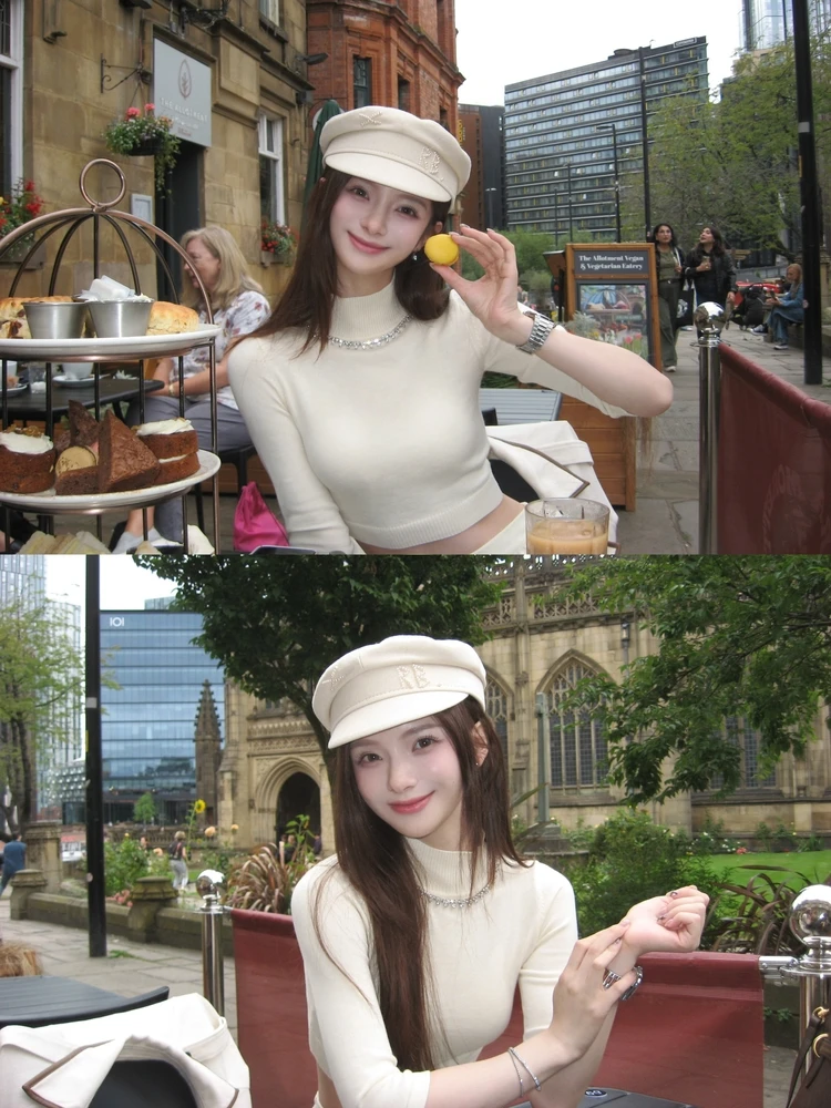 

Вязаный топ ручной работы с бриллиантовым узором и высокой талией для женщин, из смесовой ткани: полиэстер, нейлон, шерсть, кашемир.