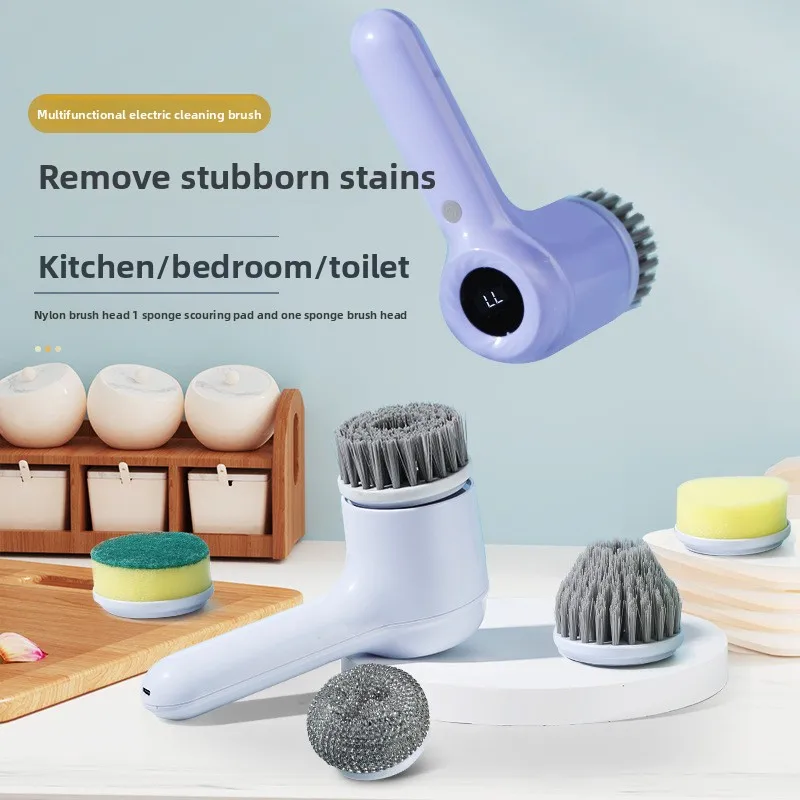 

Electric Wireless Cleaning Brush Kitchen Sink Range Hood Toilet Multi-function Handheld Lazy Cleaning Brush Brush Shoes
