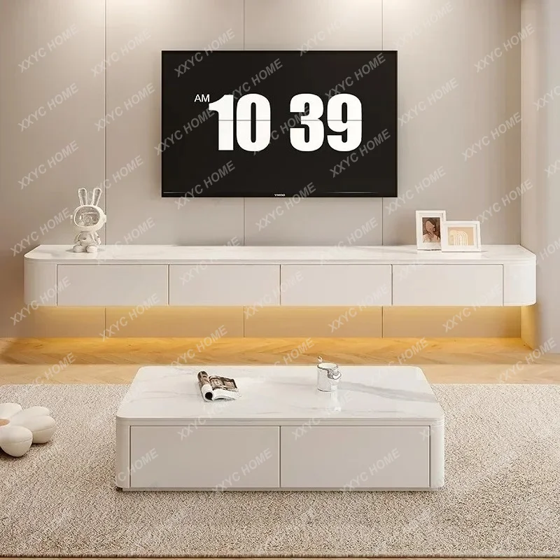 AA entertainment center Suspended tv luxury living roomtv consoles cabinet television tv cabinet showcase and storage furniture