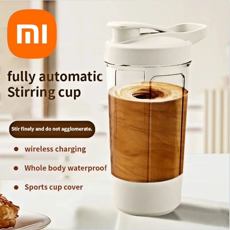 Xiaomi-taza agitadora autoagitadora, taza agitadora con carga USB para batido de proteínas, reemplazo de comida, batido, taza mezcladora deportiva portátil, 450ml