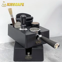 Espresso Knock Box Tamping Station Coffee Portafilter Holder ABS 51MM 54MM 58MM Leveler For Delonghi Breville Barista Accessory