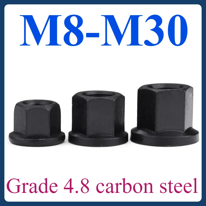 

M8 M10 M12 M16-M24 M30 flange with pad nut hexagonal enlarged high pressure plate nut thickened screw cap