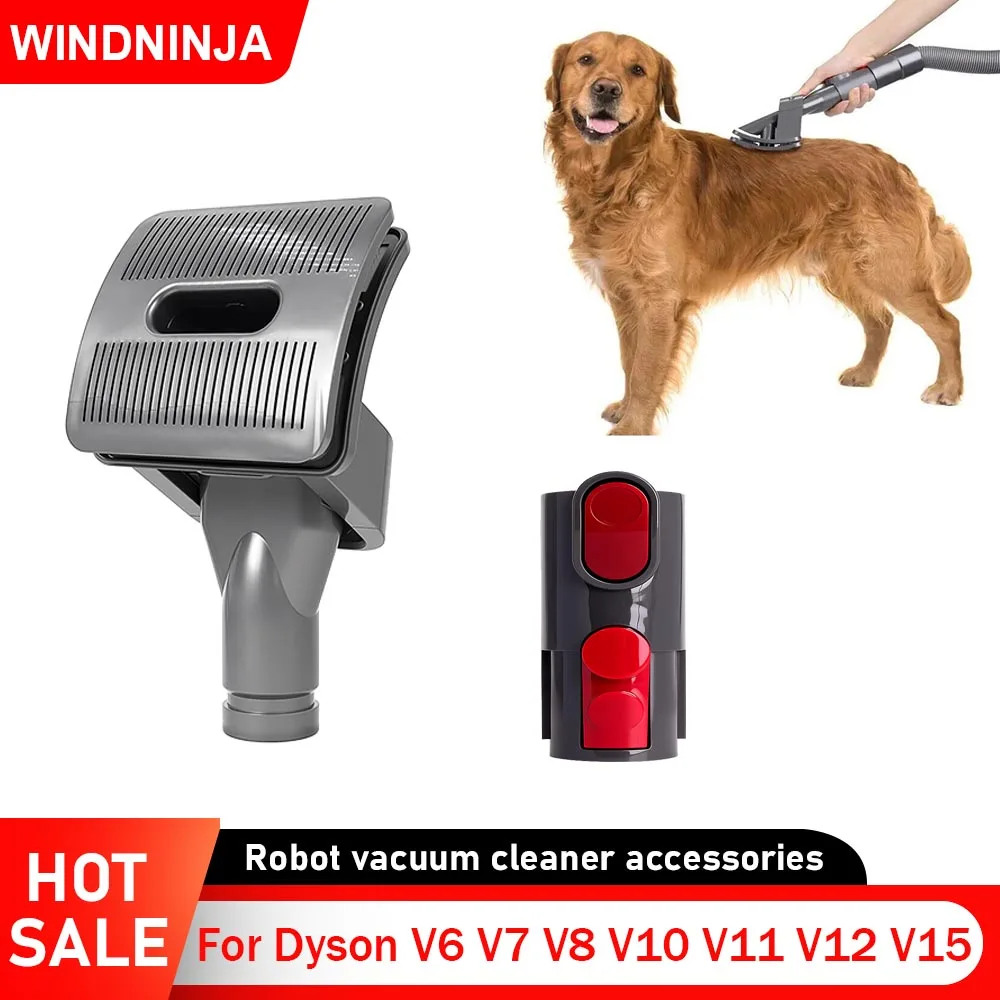 Tierhaar-Bürstenkopf-Reinigungswerkzeug für Dyson V6 V7 V8 V10 V11 V12 V15 Handstaubsauger Katzen- und Hundebett-Bürste Saugkopf-Ersatzteil