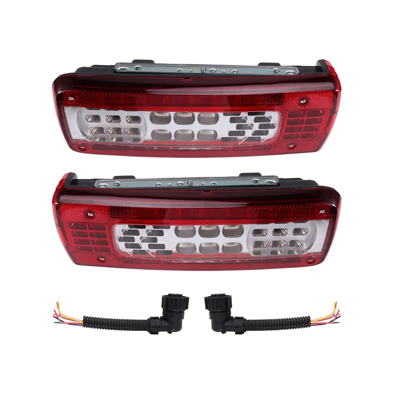 

X39A-For Volvo FMX 500 For Renault Truck 1Pair 24V Led Tail Light Lamp With Plugs 82483074 82483073