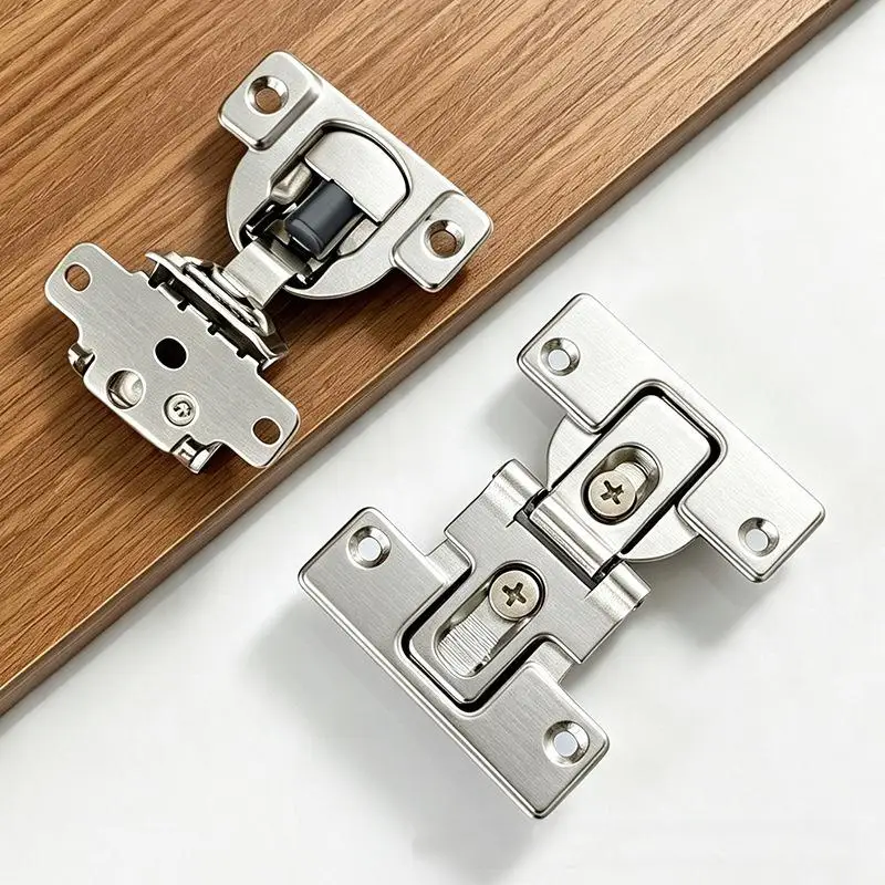 Adjustable Zinc Alloy Cabinet Folding Hinge 180 Degree Scratch Resistant for Wardrobe Closet Furniture Door
