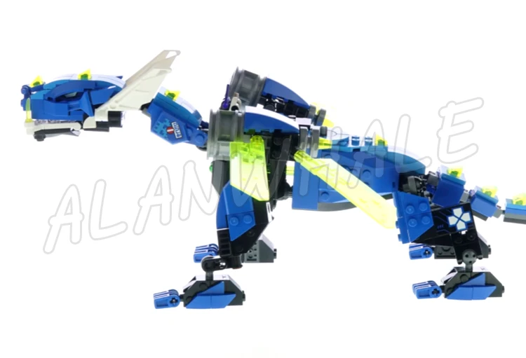 518pcs Shinobi Highly Posable Blue Cyber Dragon Jay Spring Shooters 11488 Building Kits Toy Compatible With Bricks