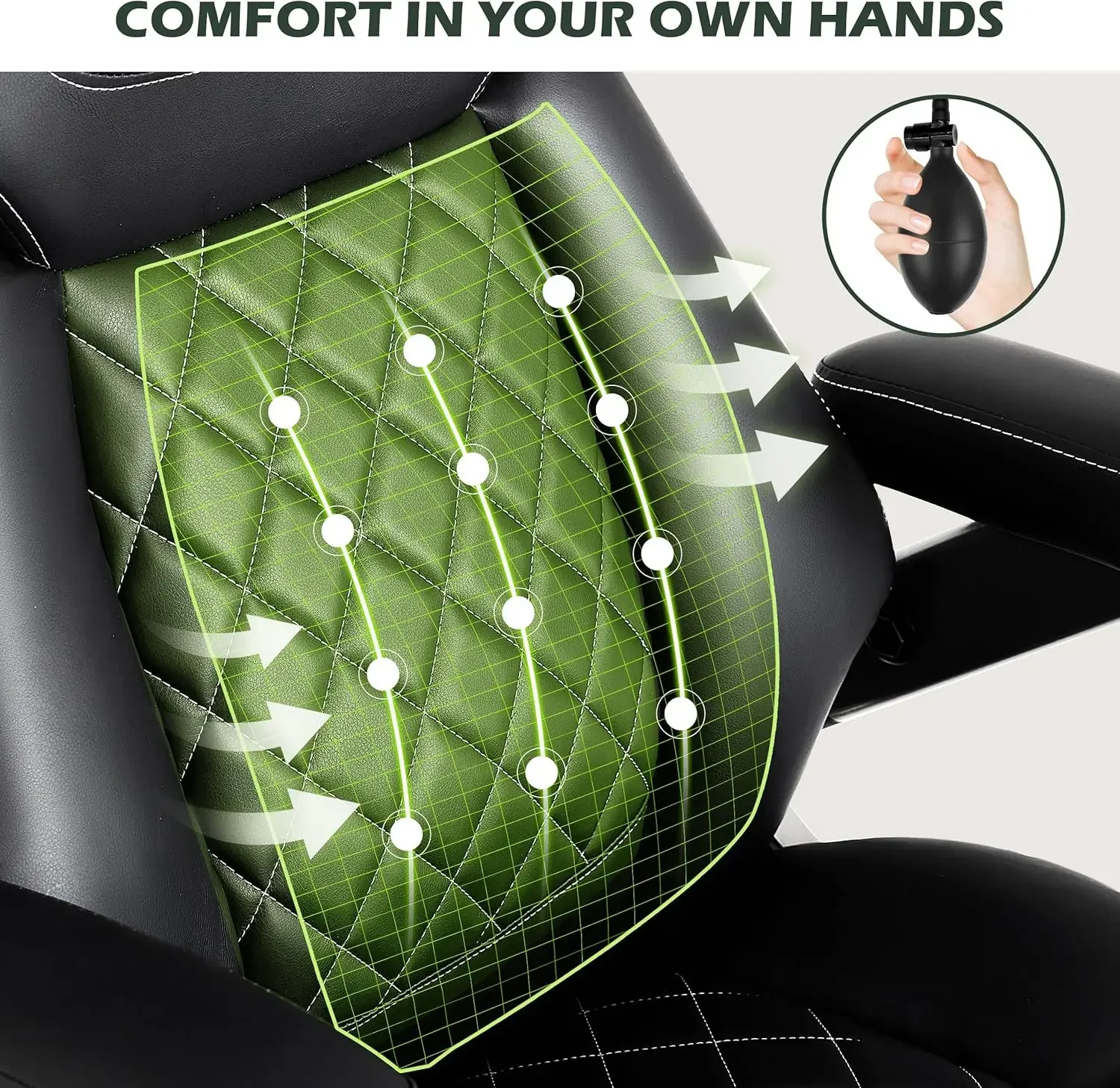 [High-Quality, Hot Deal!]Large Big and Tall Office Chair 650lbs with Thick Spring Cushion, 5D Flip Arm Ergonomic Executive Offic