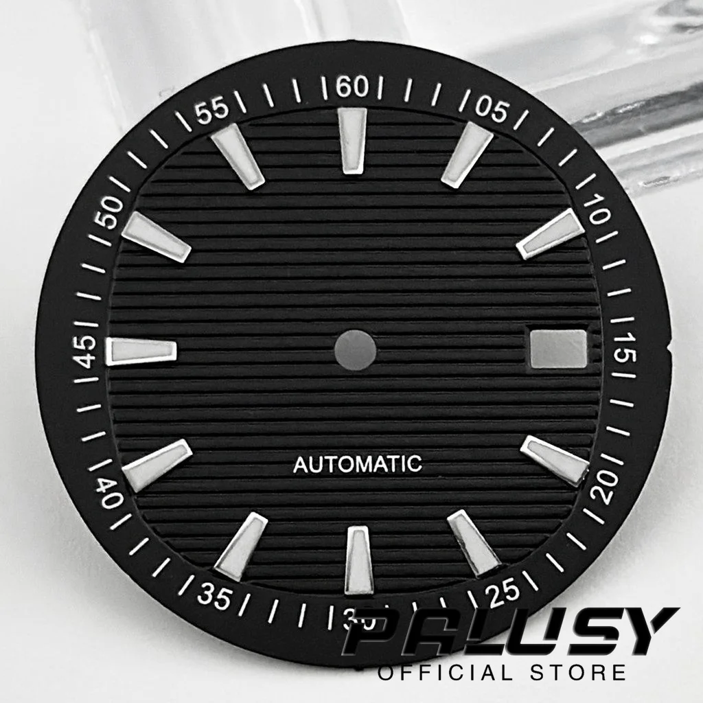 Nh35 33mm biały niebieski czarny zielony zegarek tarcza zielona zegarek świetlny tarcze do części zamiennych NH35 4 r35