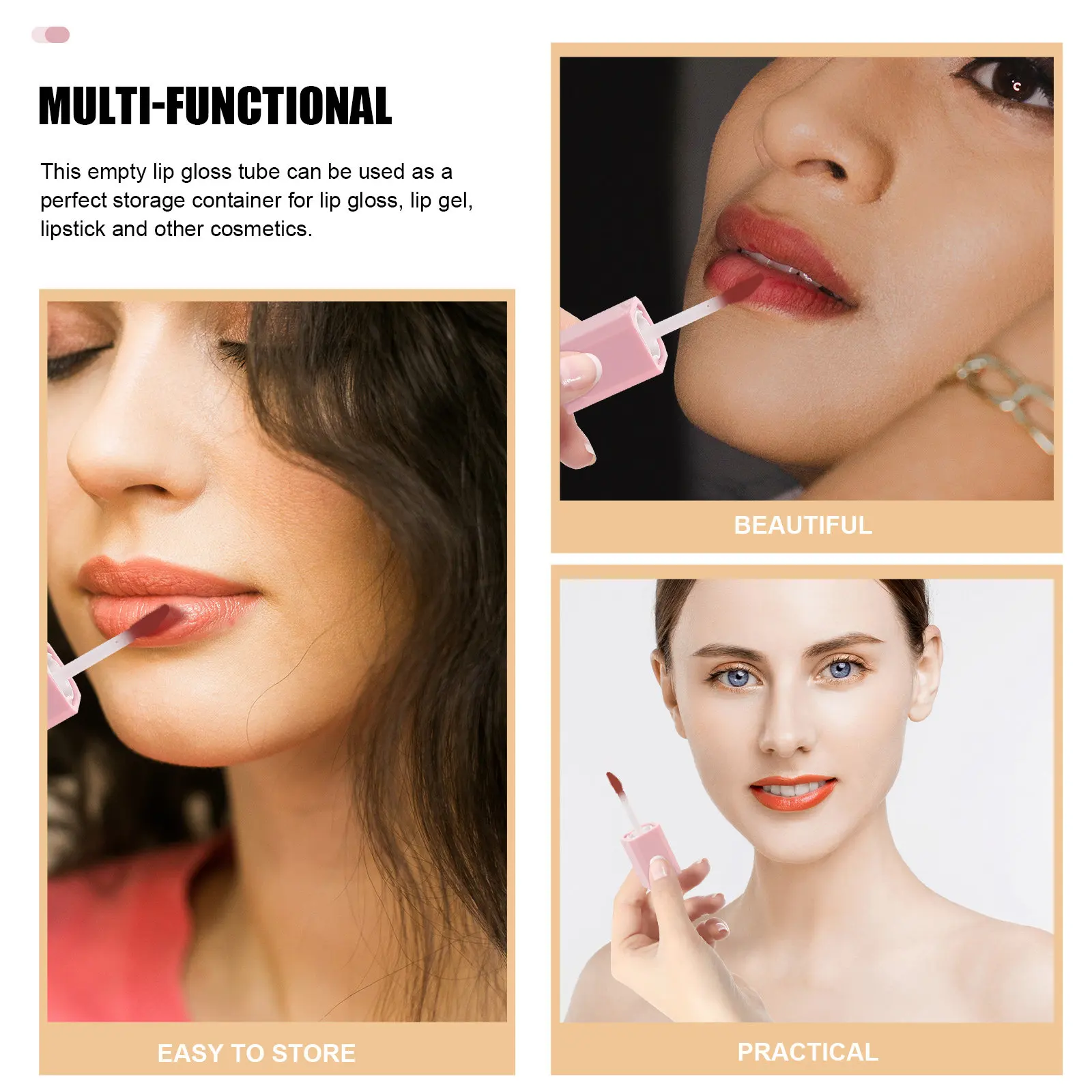 12 Stuks Lip-Glaze Tubes Creatieve Kleurverloop DIY Containers voor Lipgloss Oliebalsem Hervulbare Reisvriendelijke Fles