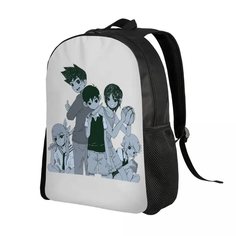 Customized Horror Omori Game Art Backpack Women Men Casual Bookbag for College School Bags