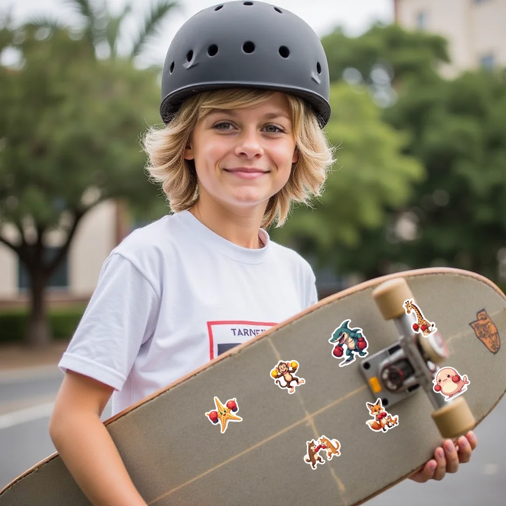 35 قطعة-70 قطعة ملصقات لطيفة ملصقات كرتونية ملصقات حيوانات للجيتار DIY لوح التزلج المحمول الأمتعة ديكور DIY #5