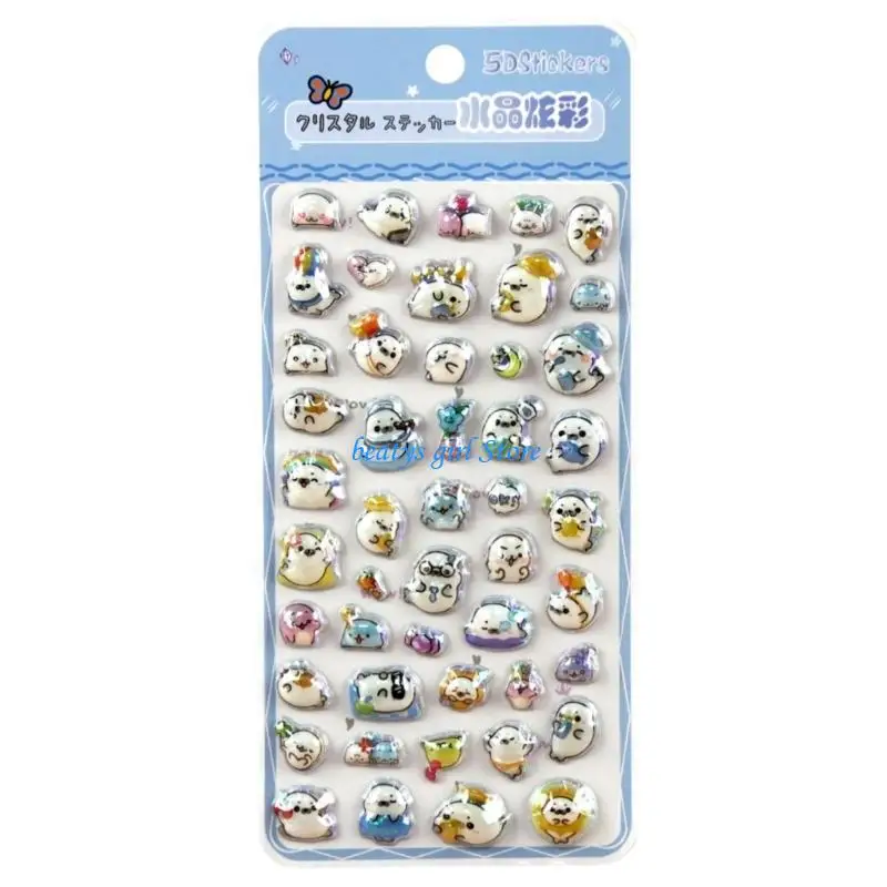 

C7AB пухлая наклейка, милая декоративная наклейка для журналов для скрапбукинга, чехол для телефона для ноутбука, повторное для