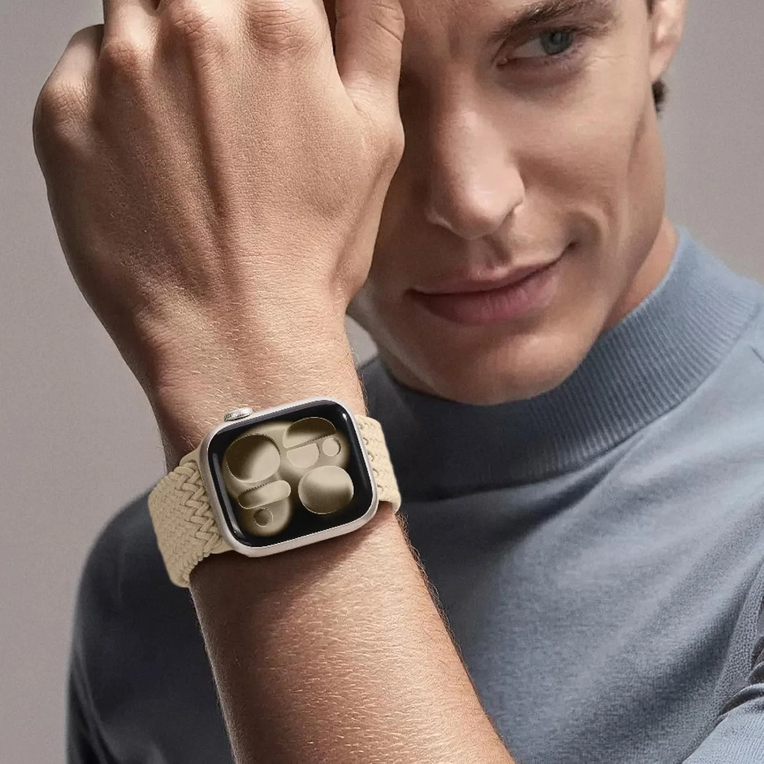 Nylon-Geflochtenes Magnetarmband für Apple Watch 49mm 45mm 44mm 42mm 41mm 40mm Armband für iWatch Ultra 2 Series 12 11 10 9 8 7 6 SE – Detail 4