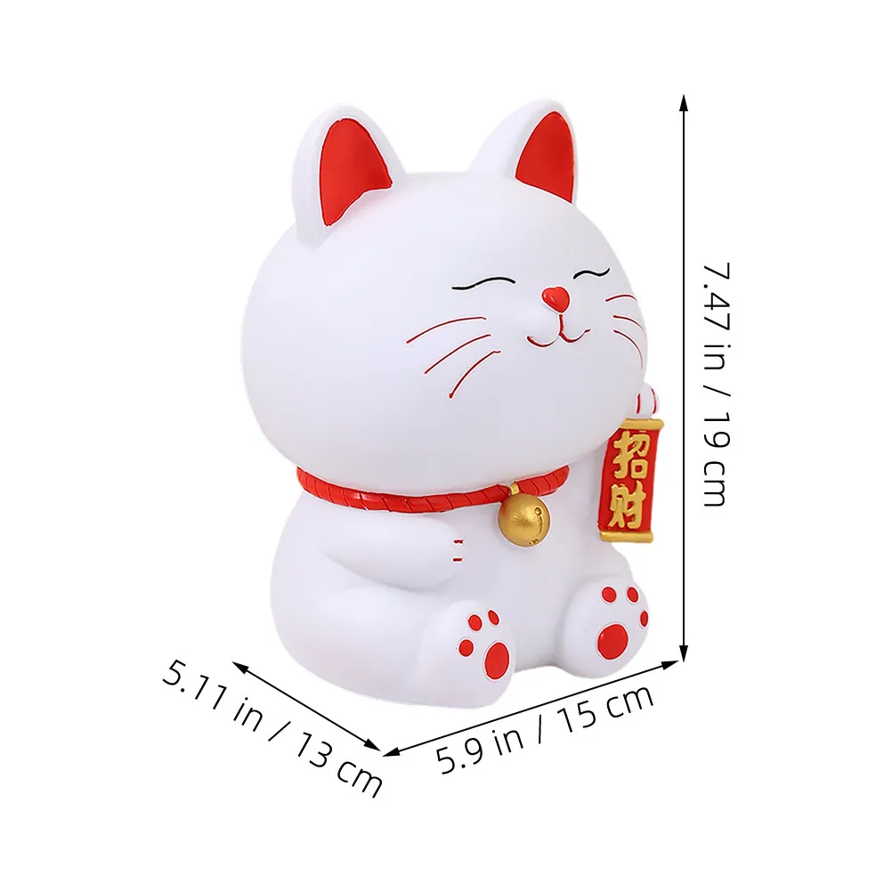 Lucky Cat Money Bank Feng Shui Maneki Neko Coin Jar Cute Change Bank for Kids Adults Japanese Style Fortune Cat