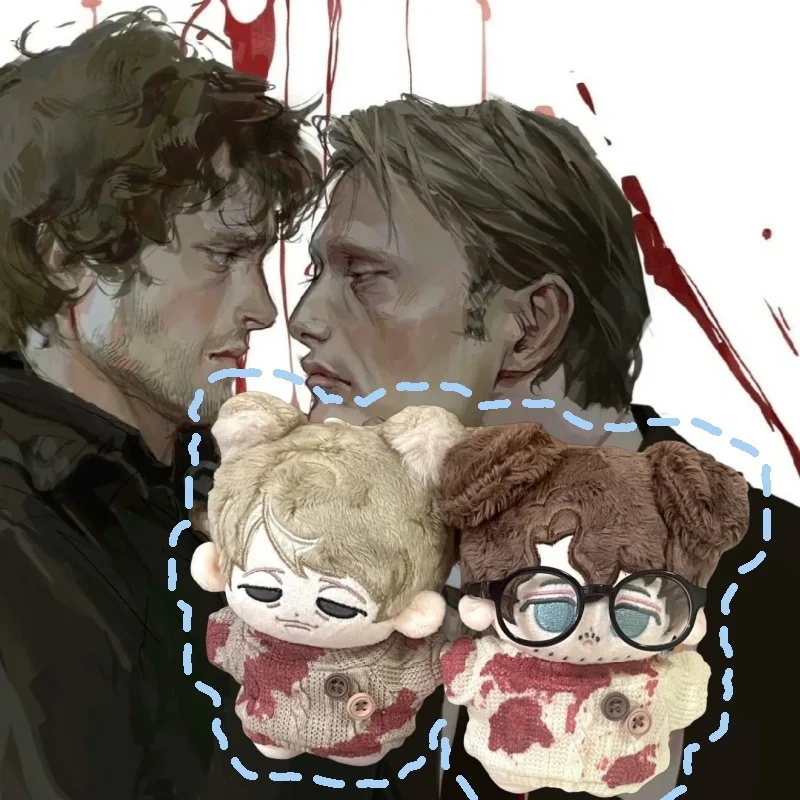 10cm In Stock Hannibal Attribute Cotton Doll American Drama Peripheral Plush Decorative Backpack Pendant Movie Fan Birthday Gift