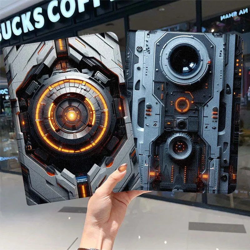 

Carbon Fiber Luxury Machine For Samsung Galaxy Tab A7 A A8 A9 A11 S6 S11 10.1 10.4 10.5 Inch Lite PLus Tablet Case