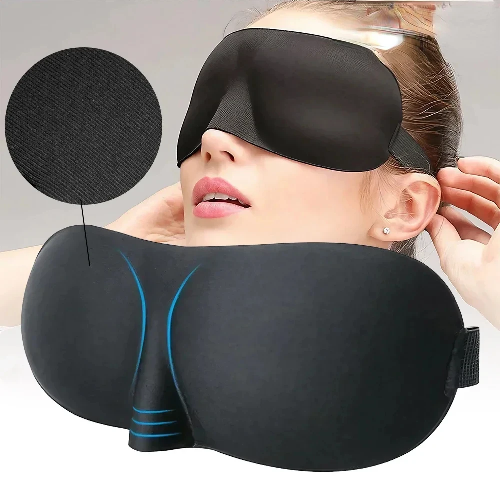 

JJYY 3D breathable sleep eye mask, travel rest aid eye mask, padded soft sleep eye mask. Suitable for sleep meditation yoga Lock
