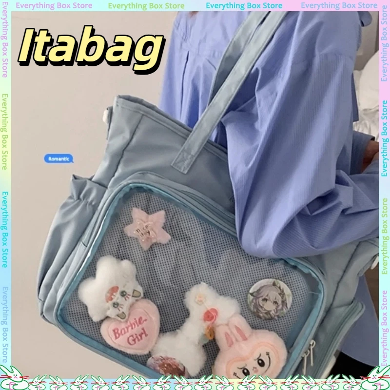 

Japanese Badge Itabag Women'S Bag Fashion Anime Canvas Bag Leisure Large Capacity Tote Bag Two-Dimeension Goods Diy Backpack