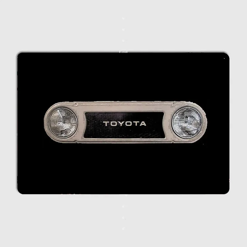 Classics Car FJ40 Land Cruiser Bezel Poster Metal Sign Garage Club Indoor Room Wall Decor Custom Tin Home Decor